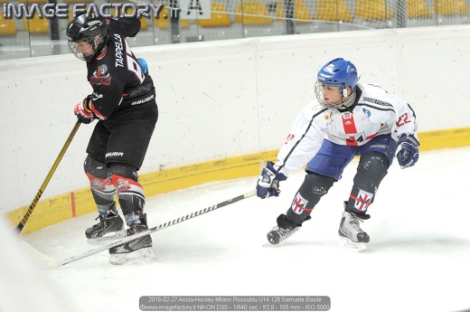 2016-02-27 Aosta-Hockey Milano Rossoblu U14 128 Samuele Basile